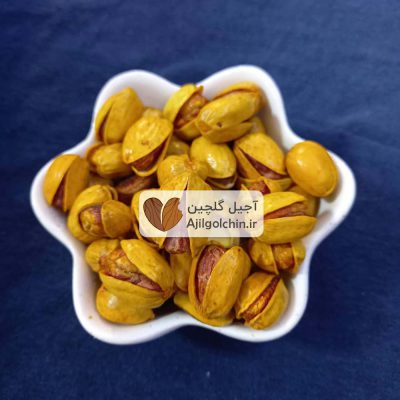 پسته کله قوچی بوداده زعفرانی