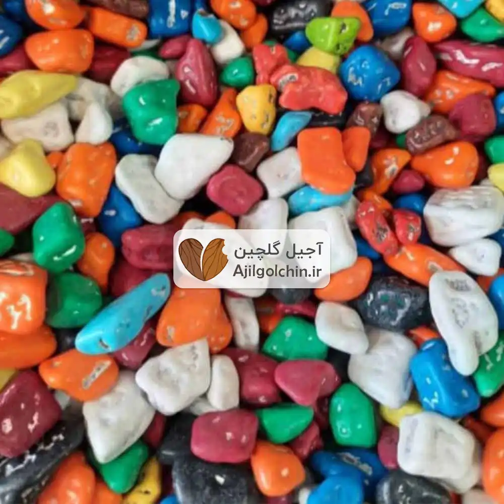 شکلات سنگی رنگی