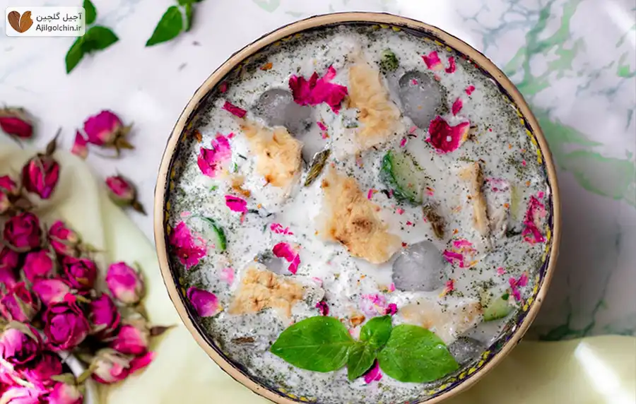 طرز تهیه آب دوغ خیار