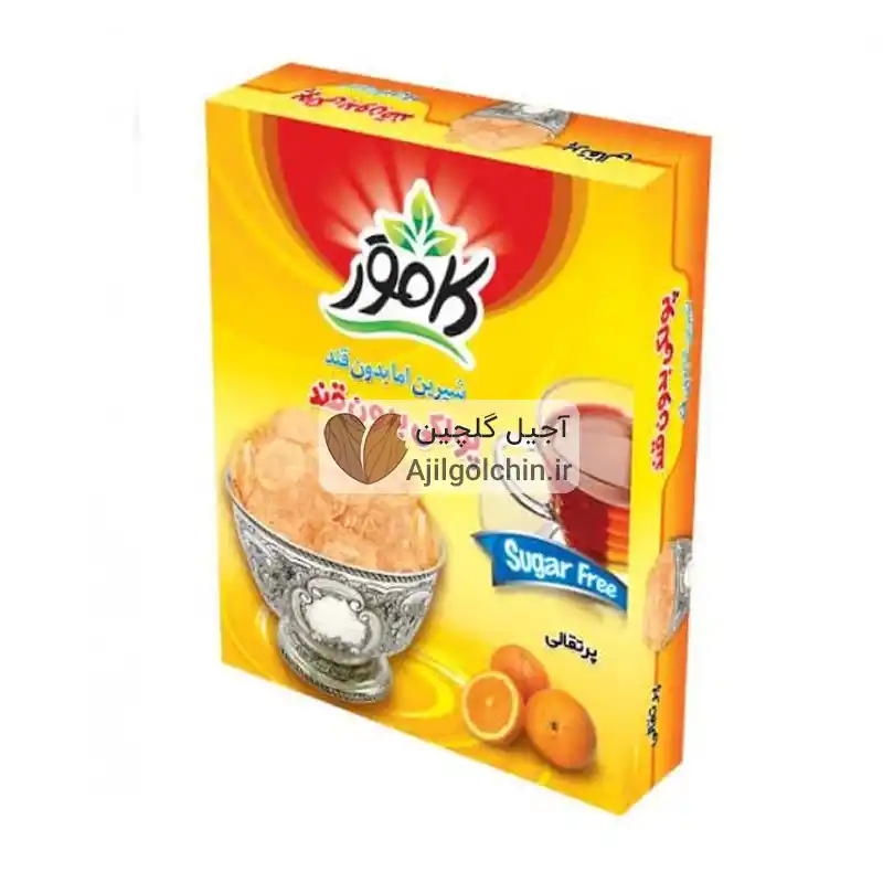 پولکی رژیمی بدون قند کامور طعم پرتقال