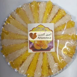 نبات چوبی بسته گرد مخلوط سفید و زعفرانی